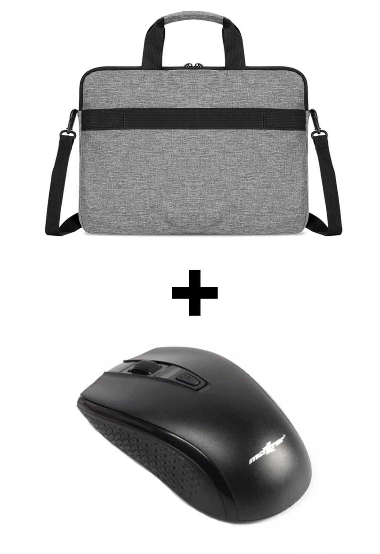 Сумка для ноутбука Ritar 15.6" Q130 Grey + Беспроводная мышь Maxxter Mr-420 Wireless Black