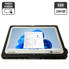 Защищенный планшет Panasonic Toughbook CF-33 / 12" (2160x1440) IPS Touch / Intel Core i5-7300U (2 (4) ядра по 2.6 - 3.5 GHz) / 8 GB DDR3 / 256 GB SSD / Intel HD Graphics 620 / WebCam / Стилус / Два АКБ / Без клавиатуры