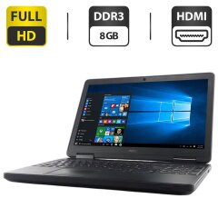 Ноутбук Dell Latitude E5540 / 15.6" (1920x1080) TN / Intel Core i7-4600U (2 (4) ядра по 2.1 - 3.3 GHz) / 8 GB DDR3 / 500 GB HDD / Intel HD Graphics 4400 / WebCam / DVD-ROM