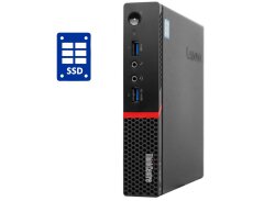 Неттоп Б-класс Lenovo ThinkCentre M700 Tiny USFF / Intel Core i3-6100T (2 (4) ядра по 3.2 GHz) / 4 GB DDR4 / 128 GB SSD M.2 / Intel HD Graphics 530 / Блок питания в комплекте + USB-флешка 64 GB