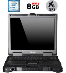 Защищенный ноутбук Getac B300 G6 / 13.3" (1024x768) TN Touch / Intel Core i7-6500U (2 (4) ядра по 2.5 - 3.1 GHz) / 8 GB DDR4 / 500 GB HDD / Intel HD Graphics 520 / DVD-RW / Fingerprint / 4G LTE / GPS