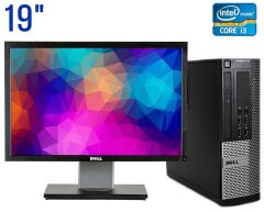 Комплект ПК: Dell Optiplex 390 SFF / Intel Core i3-2100 (2 (4) ядра по 3.1 GHz) / 8 GB DDR3 / 240 GB SSD / Intel HD Graphics 2000 + Монитор Dell Professional P1911b / 19" (1440x900) TN / DVI, VGA, USB