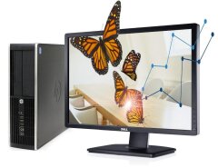 Комплект ПК: HP Compaq Pro 6300 SFF / Intel Core i5-3450 (4 ядра по 3.1 - 3.5 GHz) / 8 GB DDR3 / 500 GB HDD / Intel HD Graphics 2500 + Монитор Dell UltraSharp U2412M / 24" (1920x1200) IPS / 1x DP, 1x DVI, 1x VGA, 5x USB 2.0 / VESA 100x100 / Pivot
