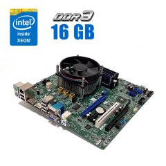 Комплект: Материнская плата Dell Optiplex 7020 / Intel Xeon E3-1240 v3 (4 (8) ядра по 3.4 - 3.8 GHz) (аналог i7-4770) / 16 GB DDR3 / Кулер Dell