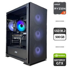 Сборка под заказ: 2E Gaming Virtus Neo G3301N Tower / AMD Ryzen 5 3600 (6 (12) ядер по 3.6 - 4.2 GHz) / 16 GB DDR4 / 500 GB SSD M.2 / nVidia GeForce GTX 1060, 6 GB GDDR6X, 192-bit / HDMI / 550W