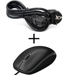 Кабель живлення + провідна мишка