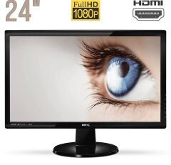 Монітор Б-клас  BenQ GL2450HM / 24" (1920x1080) TN / DVI, VGA, HDMI, Audio / VESA 100x100 / Вбудовані колонки 2x 2W