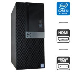Компьютер Dell OptiPlex 5040 Tower / Intel Core i3-6100 (2 (4) ядра по 3.7 GHz) / 8 GB DDR3 / 160 GB HDD / Intel HD Graphics 530