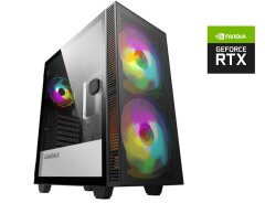Игровой ПК GameMax Aero Black Tower / Intel Core i3-12100F (4 (8) ядра по 3.3 - 4.3 GHz) / 16 GB DDR4 / 500 GB SSD M.2 / nVidia GeForce RTX 2060, 6 GB GDDR6, 192-bit / 650W