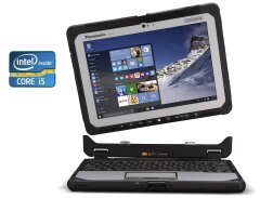 Защищенный нетбук-трансформер Б-класс Panasonic Toughbook CF-20 MK2 / 10.1" (1920x1200) IPS Touch / Intel Core i5-7Y57 (2 (4) ядра по 1.2 - 3.3 GHz) / 8 GB DDR3 / 256 GB SSD / Intel HD Graphics 615 / WebCam / Win 10 Pro