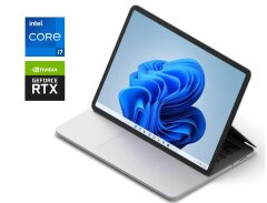 Ігровий ноутбук-трансформер Microsoft SurFace Laptop Studio / 14.3" (2400x1600) IPS&nbsp;Touch / Intel Core i7-11370H (4 (8) ядра по 3.0 - 4.8 GHz) / 32 GB DDR4 / 1000 GB SSD / nVidia GeForce RTX 3050 Ti, 4 GB GDDR6, 128-bit / WebCam / Win 11 Pro