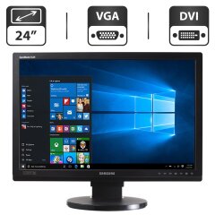 Монитор Samsung XL24 / 24" (1920x1200) TN / DVI / VESA 200x100 + Кабель питания