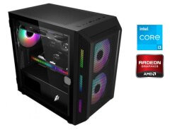 Ігровий ПК 1stPlayer D3-3F2-Plus Tower / Intel Core i3-10100F (4 (8) ядра по 3.6 - 4.3 GHz) / 16 GB DDR4 / 512 GB SSD / AMD Radeon RX 5500 XT, 8 GB GDDR6, 128-bit / 600W / Win 10