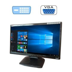Монітор Iiyama ProLite E2208HDS / 22" (1920x1080) TN / DVI, VGA, Audio / Вбудовані колонки 2x 1W / VESA 100x100 + Кабель живлення