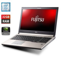 Мобільна робоча станція Fujitsu Celsius H770 / 15.6" (1920x1080) IPS / Intel Xeon E3-1505M v6 (4 (8) ядра по 3.0 - 4.0 GHz) / 32 GB DDR4 / 500 GB SSD / nVidia Quadro M2200, 4 GB GDDR5, 128-bit / WebCam / Windows 10 Pro