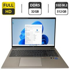 Мобільна робоча станція Б-клас HP ZBook Firefly 16 G9 / 16" (1920x1200) IPS / Intel Core i7-1260P (12 (16) ядер по 3.4 - 4.7 GHz) / 32 GB DDR5 / 512 GB SSD M.2 / Intel Iris Xe Graphics / WebCam / Fingerprint