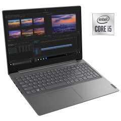 Ультрабук Lenovo V15-IIL / 15.6" (1920x1080) TN / Intel Core i5-1035G1 (4 (8) ядра по 1.0 - 3.6 GHz) / 20 GB DDR4 / 128 GB SSD / Intel UHD Graphics / WebCam / Win 10 Home