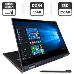 Ультрабук-трансформер Lenovo ThinkPad X13 Yoga Gen 1 / 13.3" (1920x1080) IPS Touch / Intel Core i5-10310U (4 (8) ядра по 1.7 - 4.4 GHz) / 16 GB DDR4 / 256 GB SSD / Intel UHD Graphics / WebCam / Windows 10 Pro