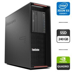 Робоча станція Lenovo ThinkStation P500 Tower / Intel Xeon E5-2683 v3 (14 (28) ядер по 2.0 - 3.0 GHz) / 32 GB DDR4 / 240 GB SSD / nVidia Quadro K2200, 4 GB GDDR5, 128-bit / DVD-ROM