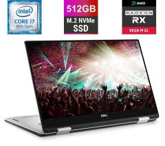 Ігровий ультрабук-трансформер Dell XPS 15 9575 / 15.6" (1920x1080) IPS Touch / Intel Core i7-8705G (4 (8) ядра по 3.1 - 4.1 GHz) / 16 GB DDR4 / 512 GB SSD M.2 / AMD Radeon RX Vega M GL, 4 GB HBM2, 256-bit / WebCam