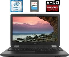 Ігровий ноутбук Dell Precision 3510 / 15.6" (1920x1080) IPS / Intel Core i7-6820HQ (4 (8) ядра по 2.7 - 3.6 GHz) / 8 GB DDR4 / 256 GB SSD / AMD Radeon R9 M360, 2 GB GDDR5, 128-bit / WebCam 