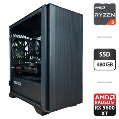 Сборка под заказ: игровой ПК GameMax Infinity Mini Tower / AMD Ryzen 5 3600 (6 (12) ядер по 3.6 - 4.2 GHz) / 16 GB DDR4 / 480 GB SSD / AMD Radeon RX 5600 XT, 6 GB GDDR6, 192-bit / 550W