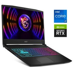 Игровой ноутбук Б-класс MSI Katana 15 B12VGK / 15.6" (1920x1080) IPS / Intel Core i7-12650H (10 (16) ядер по 3.5 - 4.7 GHz) / 16 GB DDR5 / 1000 GB SSD NVMe / nVidia GeForce RTX 4070, 8 GB GDDR6, 128-bit / WebCam