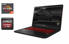 Ігровий ноутбук Asus TUF Gaming FX705DY / 17.3" (1920x1080) IPS / AMD Ryzen 5 3550H (4 (8) ядра по 2.1 - 3.7 GHz) / 16 GB DDR4 / 512 GB SSD / AMD Radeon RX 560, 4 GB GDDR5, 128-bit / WebCam / HDMI