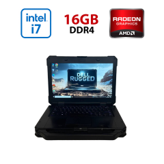 Защищенный ноутбук Dell Rugged Latitude 5424 / 14" (1920x1080) IPS Touch / Intel Core i7-8650U (4 (8) ядра по 1.9 - 4.2 GHz) / 16 GB DDR4 / 512 GB SSD / AMD Radeon RX 540, 2 GB GDDR5, 128-bit / NoWebCam
