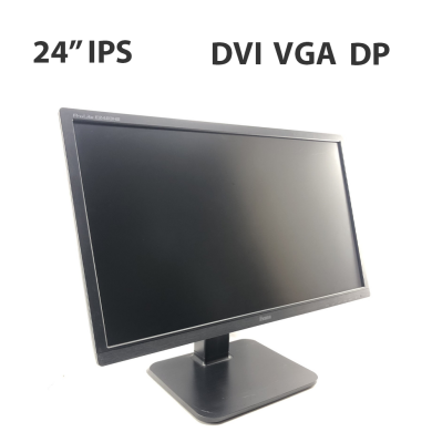 Монітор Iiyama XB2485WSU / 24" (1920x1200) IPS / VGA, DP, DVI, Audio + Кабель живлення