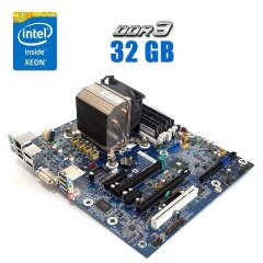 Комплект: Материнская плата HP Z230 / Intel Xeon E3-1240 v3 (4 (8) ядра по 3.4 - 3.8 GHz) (аналог i7-4770) / 32 GB DDR3 / Socket LGA1150 / Кулер HP