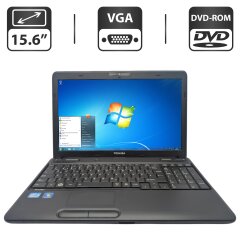 Ноутбук Toshiba Satellite C660 / 15.6" (1366x768) TN / Intel Core i5-2410M (2 (4) ядра по 2.3 - 2.9 GHz) / 6 GB DDR3 / 750 GB HDD / Intel HD Graphics / WebCam / DVD-ROM
