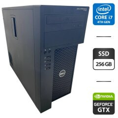 Рабочая станция Dell Precision T1700 Tower / Intel Core i7-4790 (4 (8) ядра по 3.6 - 4.0 GHz) / 16 GB DDR3 / 256 GB SSD / nVidia GeForce GTX 650 Ti, 1 GB GDDR5, 128-bit / DVD-ROM