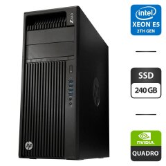 Рабочая станция HP Workstation Z440 Tower / Intel Xeon E5-2697 v3 (14 (28) ядер по 2.6 - 3.6 GHz) / 32 GB DDR4 ECC / 240 GB SSD / nVidia Quadro K2200, 4 GB GDDR5, 128-bit / 700W / DVD-ROM
