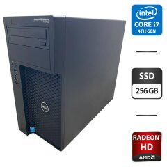 Рабочая станция Dell Precision T1700 Tower / Intel Core i7-4790 (4 (8) ядра по 3.6 - 4.0 GHz) / 16 GB DDR3 / 256 GB SSD / AMD Radeon HD 6750, 1 GB GDDR5, 128-bit / DVD-ROM