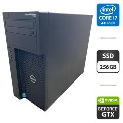 Рабочая станция Dell Precision T1700 Tower / Intel Core i7-4790 (4 (8) ядра по 3.6 - 4.0 GHz) / 16 GB DDR3 / 256 GB SSD / nVidia GeForce GTX 650, 1 GB GDDR5, 128-bit / DVD-ROM