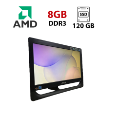 Моноблок Б-класс Asus ET2012AUKB / 20" (1600x900) TN / AMD E-450 (2 ядрa по 1.66 GHz) / 8 GB DDR3 / 120 GB SSD / AMD Radeon HD 6320 Graphics / WebCam