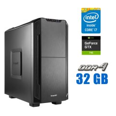 Компьютер be quiet! Tower / Intel Core i7-9700 (8 ядер по 3.0 - 4.7 GHz) / 32 GB DDR4 / 1000 GB SSD / nVidia GeForce GTX 745, 2 GB GDDR3, 128-bit / 530W