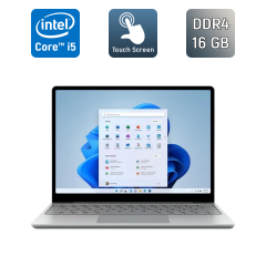 Нетбук Microsoft Surface Laptop GO 2 / 12.4" (1536x1024) IPS Touch / Intel Core i5-1135G7 (4 (8) ядра по 2.4 - 4.2 GHz) / 16 GB DDR4 / 256 GB SSD / Intel Iris Xe Graphics / Type-C / WebCam
