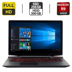 Ігровий ноутбук Lenovo IdeaPad Y700-14ISK / 14" (1920x1080) IPS / Intel Core i7-6700HQ (4 (8) ядра по 2.6 - 3.5 GHz) / 16 GB DDR4 / 256 GB SSD + 500 GB HDD / AMD Radeon R9 M375, 2 GB GDDR3, 128-bit / WebCam / HDMI