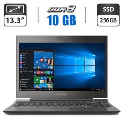 Ультрабук Toshiba Portege Z930-105 / 13.3" (1366x768) TN / Intel Core i5-3427U (2 (4) ядра по 1.8 - 2.8 GHz) / 10 GB DDR3 / 256 GB SSD / Intel HD Graphics 4000 / WebCam / Windows 10 Pro