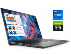 Ігровий ультрабук Б-клас Dell Vostro 15 7510 / 15.6" (1920x1080) IPS / Intel Core i7-11800H (8 (16) ядер по 2.3 - 4.6 GHz) / 16 GB DDR4 / 512 GB SSD NVMe / nVidia GeForce RTX 3050, 4 GB GDDR6, 128-bit / WebCam