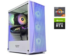 Игровой ПК DarkFlash White Tower / AMD Ryzen 5 7500F (6 (12) ядер по 3.7 - 5.0 GHz) / 32 GB DDR5 / 1000 GB SSD M.2 / nVidia GeForce RTX 3090, 24 GB GDDR6X, 384-bit / 850W