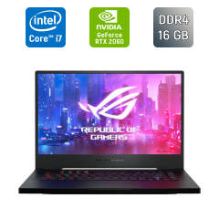 Игровой ноутбук Asus Zephyrus GU502G / 15.6" (1920x1080) IPS / Intel Core i7-9750H (6 (12) ядер по 2.6 - 4.5 GHz) / 16 GB DDR4 / 1000 GB SSD / nVidia GeForce RTX 2060, 6 GB GDDR6, 192-bit / HDMI / Windows 10