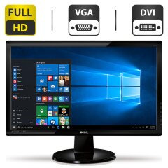 Монітор Б-клас BenQ GL2450 Black / 24" (1920x1080) TN / VGA, DVI / VESA 100x100 + Кабелі (VGA або DVI на вибір) та живлення