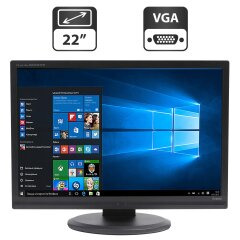 Монітор Б-клас Iiyama ProLite B2206WS / 22" (1680x1050) TN / VGA, DVI / VESA 100x100 + Кабелі (VGA та живлення) у комплекті