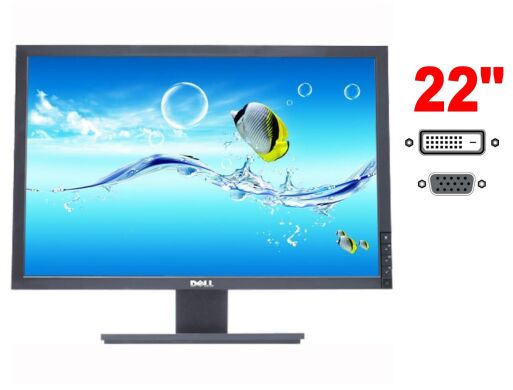 Монитор Dell E2209Wf / 22" (1680x1050) TN / 1x DVI, 1xVGA / VESA 100x100 / Pivot