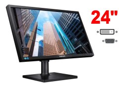 Монитор Samsung S24E450B / 24" (1920x1080) IPS / 1x VGA, 1x DVI / Pivot / VESA 100x100