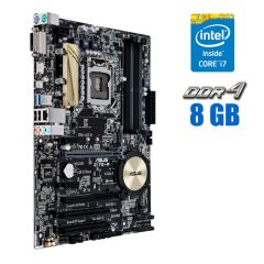 Комплект: материнская плата Asus Z170-P / LGA1151 / Intel Core i7-6700 (4 (8) ядра по 3.4 - 4.0 GHz) / 32 GB DDR4 / Intel HD Graphics 530 + Кулер