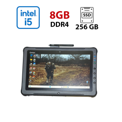 Защищенный планшет Getac F110 G3 / 11.6" (1366x768) IPS Touch / Intel Core i5-5200U (2 (4) ядра по 2.2 - 2.7 GHz) / 8 GB DDR4 / 256 GB SSD / Intel HD Graphics 520 / WebCam